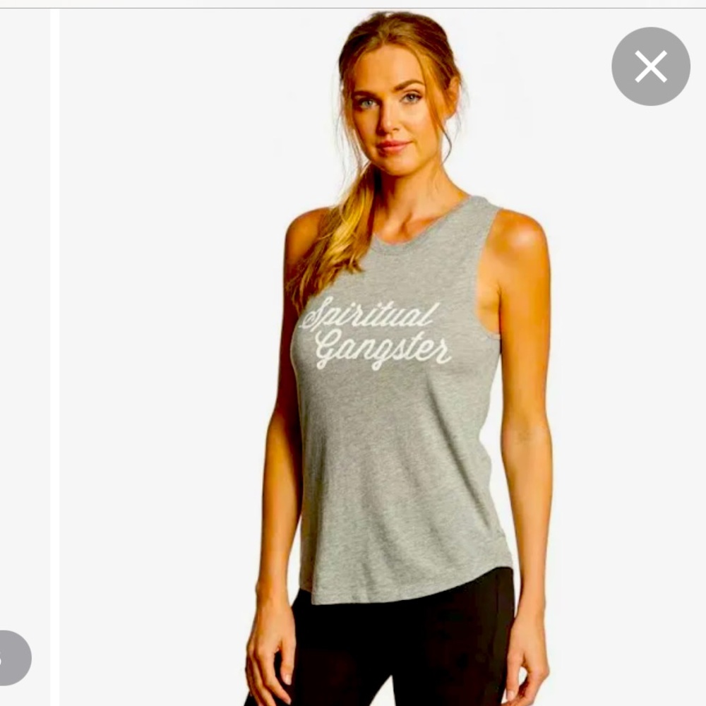 Spiritual Gangster S logo tank. EUC